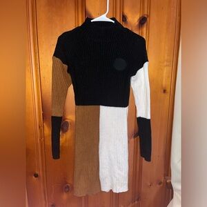 Color-Block Sweater Mini